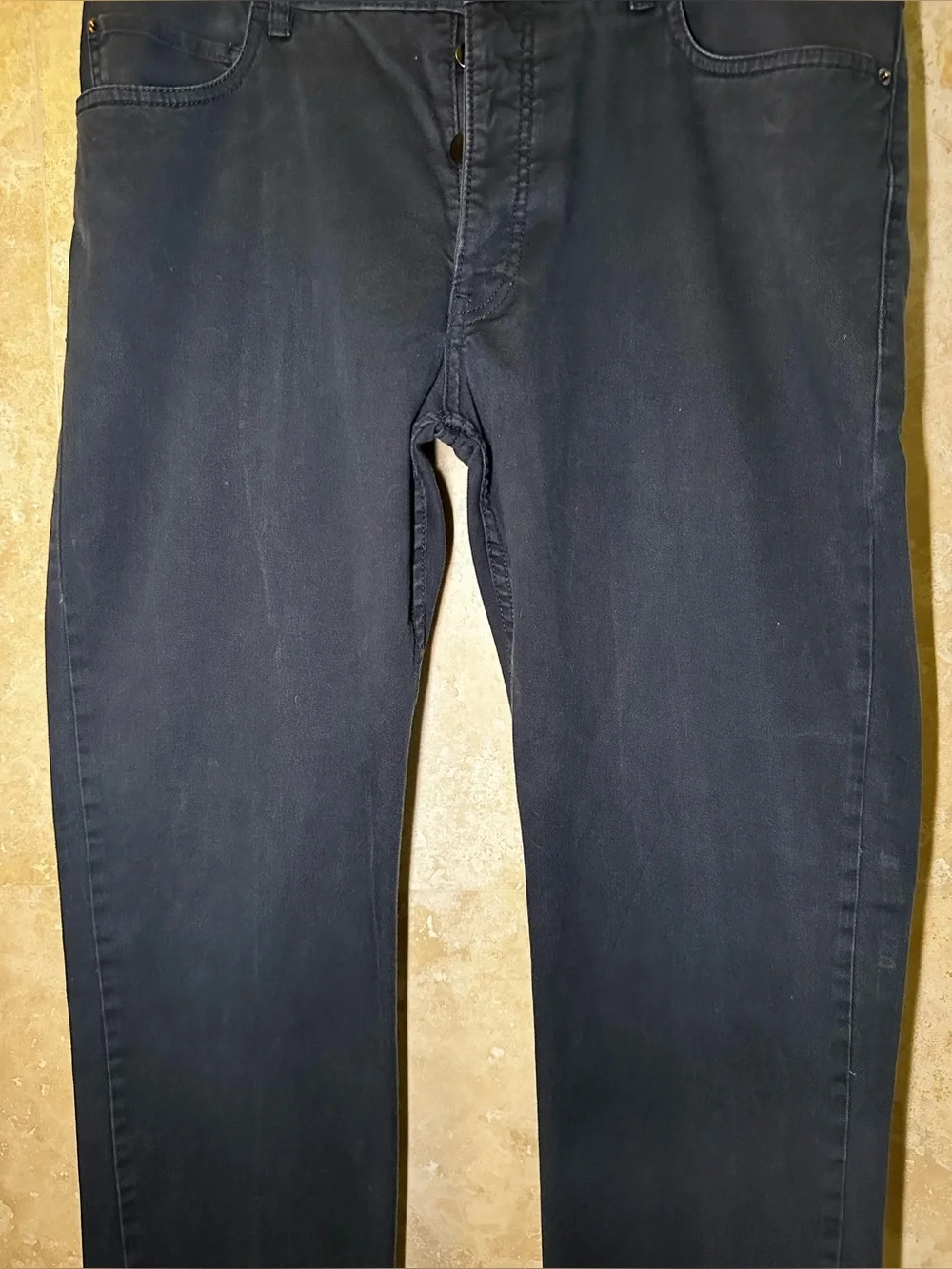 H&M (34x31 actual) Men’s Dark Blue Pants with Slim Straight Fit